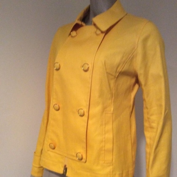 TORY BURCH l Denim Trent Rain Jacket EUC 6 - Picture 1 of 8